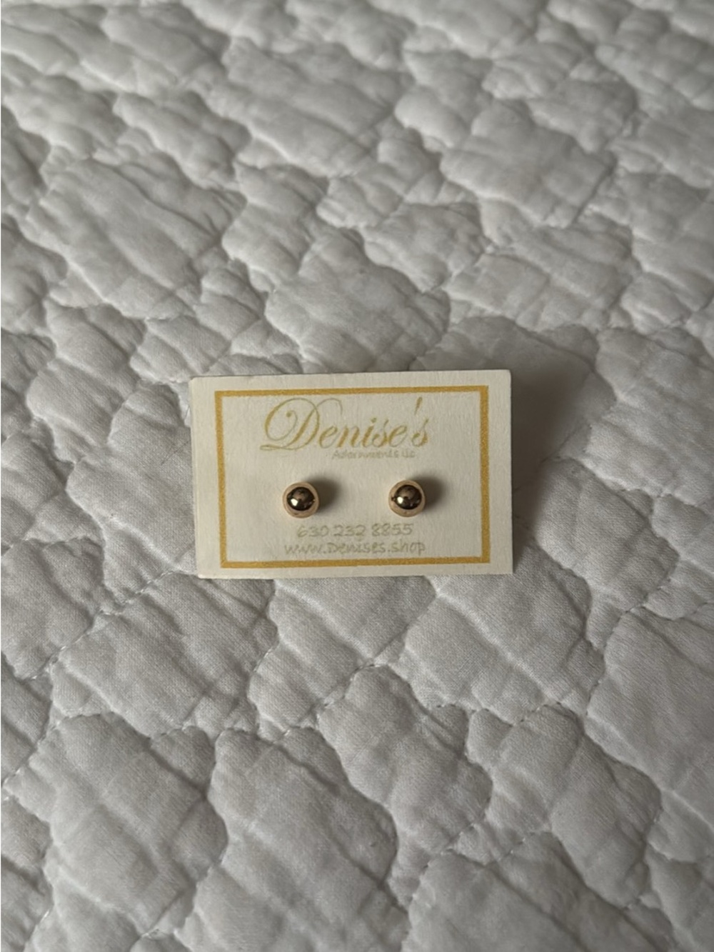 Gold Stud Earrings